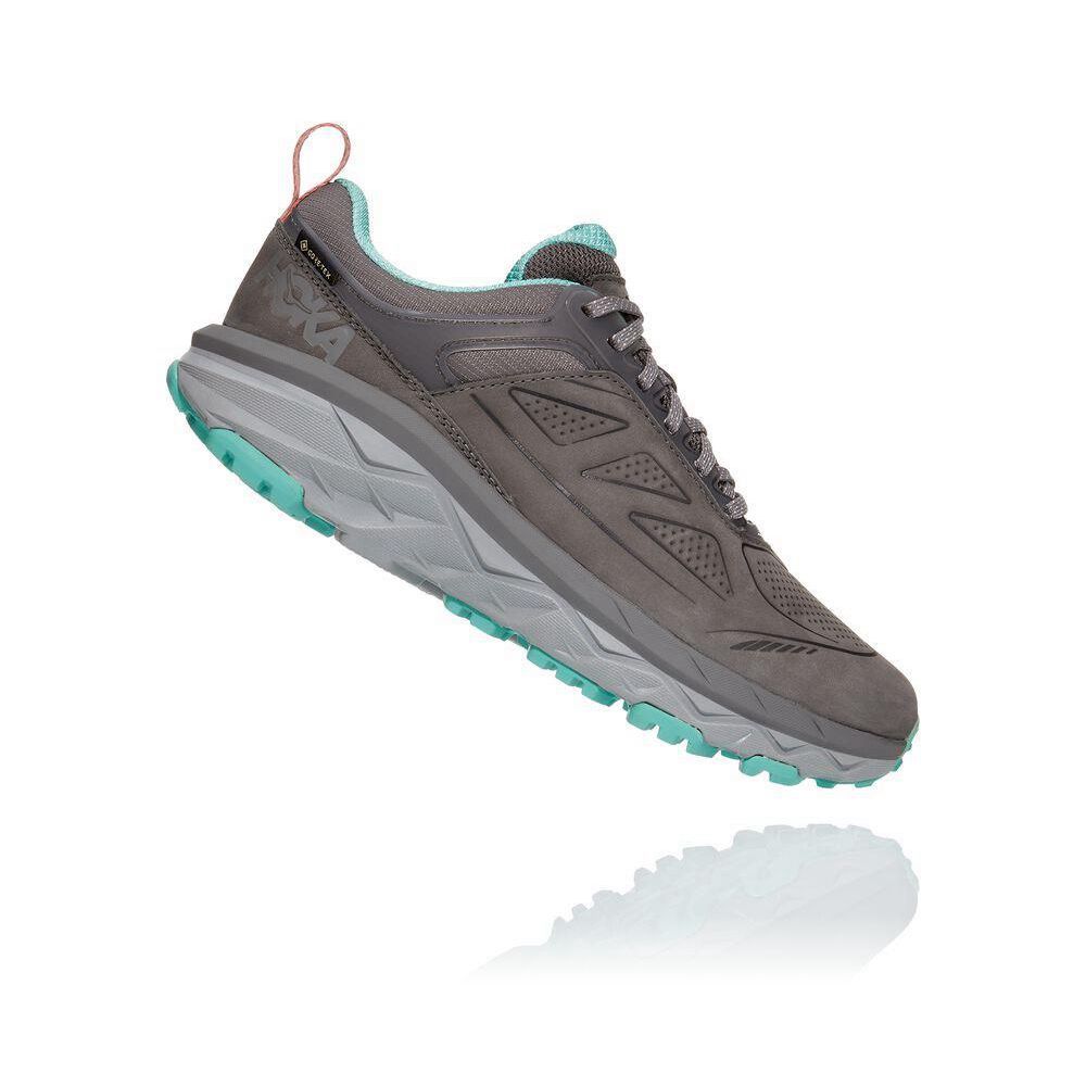 Hoka Challenger Low GORE-TEX Løpesko Dame Grå | 038645-PLU