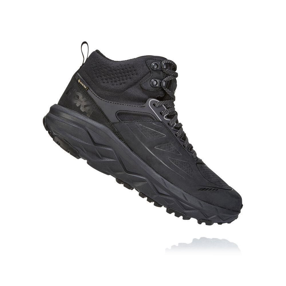 Hoka Challenger Mid GTX Fjellstøvler Herre Svarte | 195036-XAE