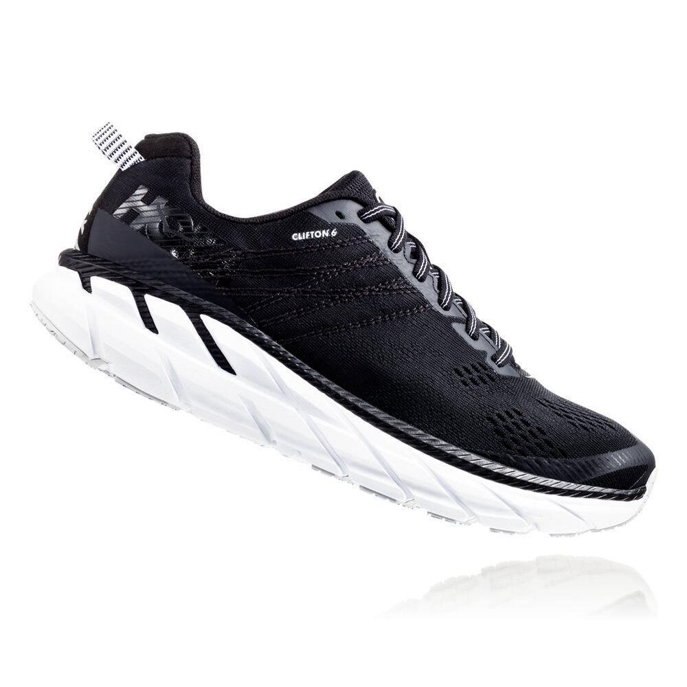 Hoka Clifton 6 Gåsko Dame Svarte | 915083-OLQ