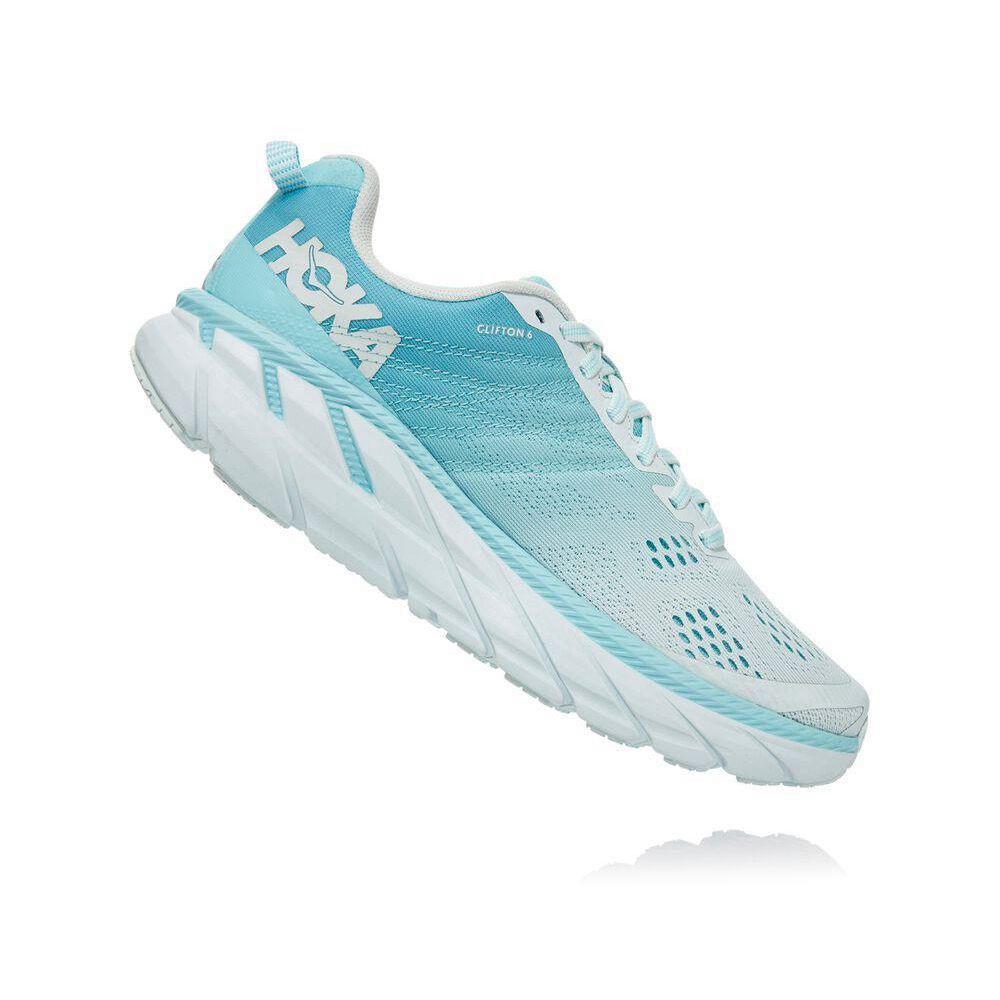 Hoka Clifton 6 Løpesko Dame Blå | 793058-BCL