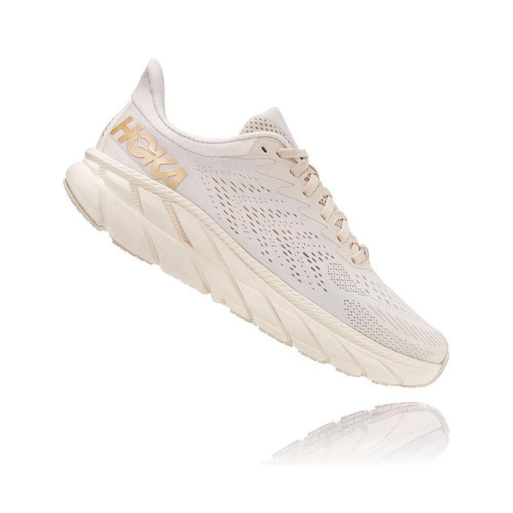 Hoka Clifton 7 Gåsko Dame Beige | 067852-HLY