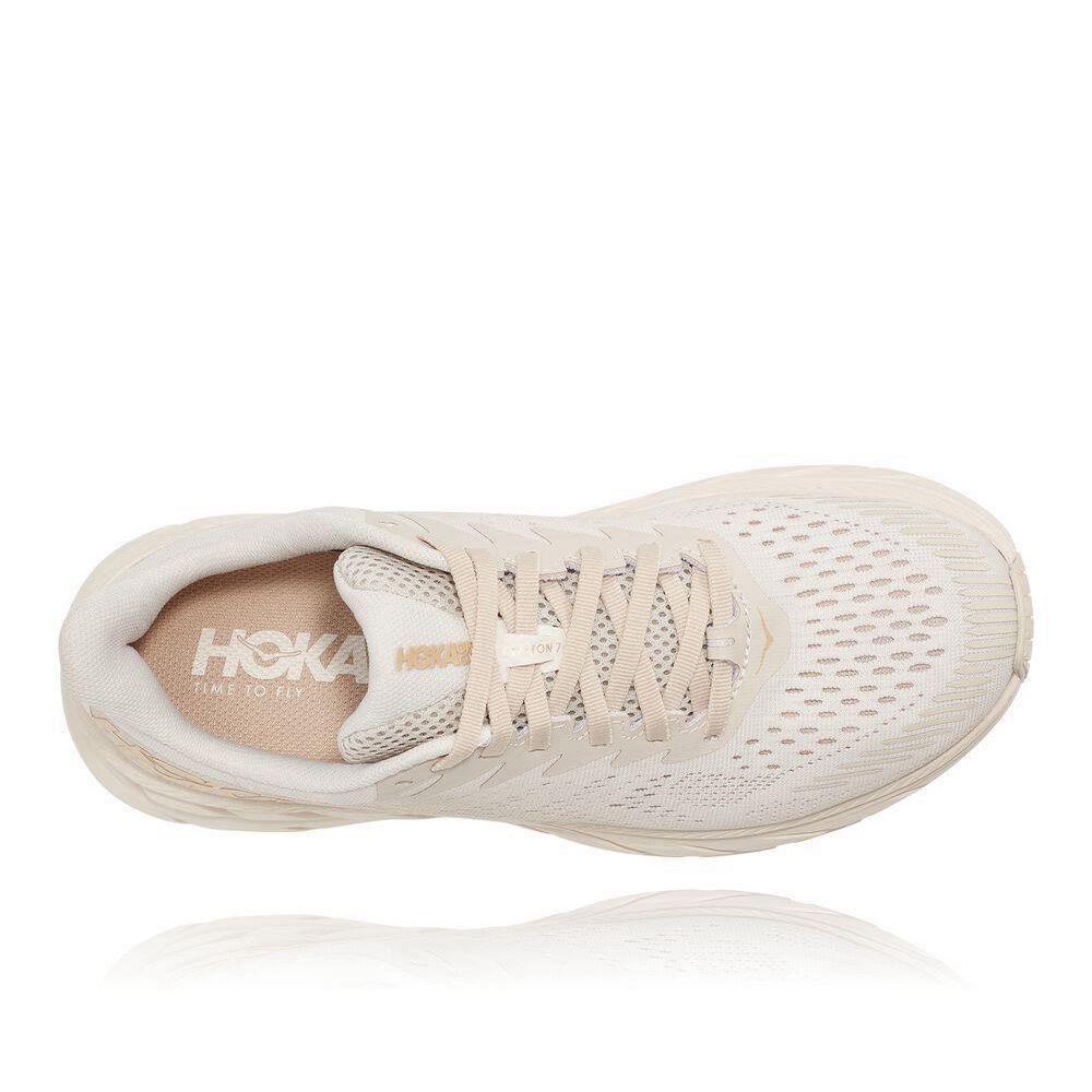 Hoka Clifton 7 Gåsko Dame Beige | 067852-HLY