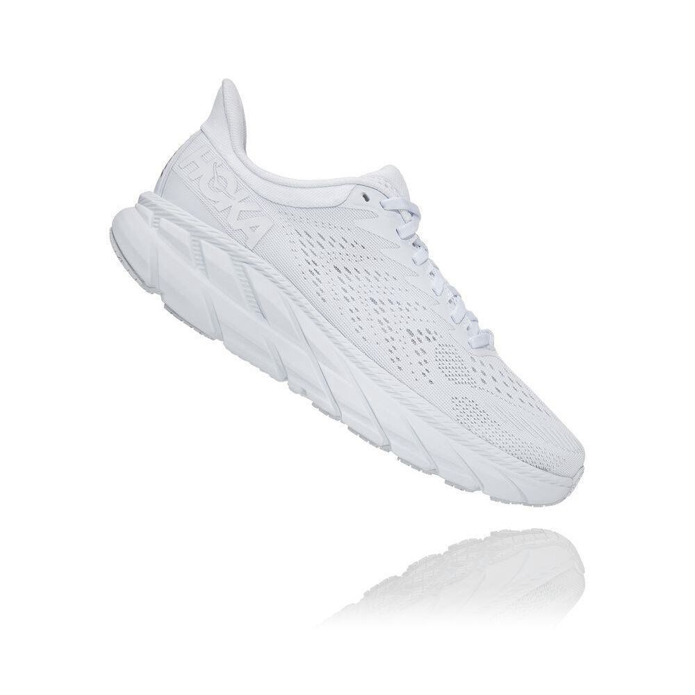 Hoka Clifton 7 Gåsko Dame Hvite | 023648-QNH