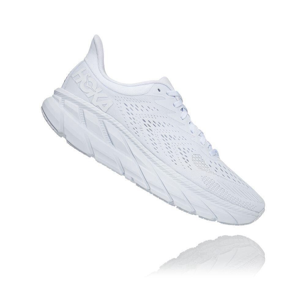 Hoka Clifton 7 Gåsko Herre Hvite | 379816-ZVL