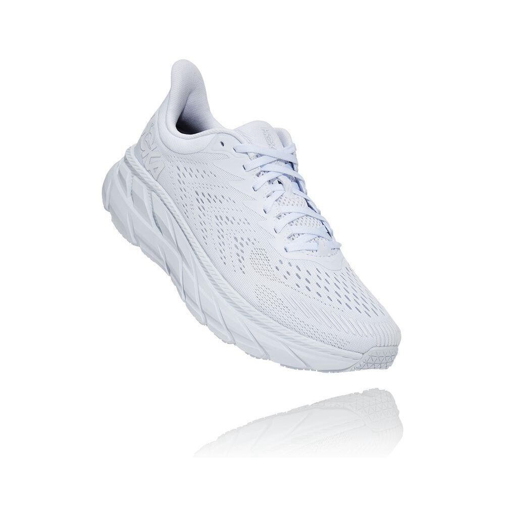 Hoka Clifton 7 Gåsko Herre Hvite | 379816-ZVL