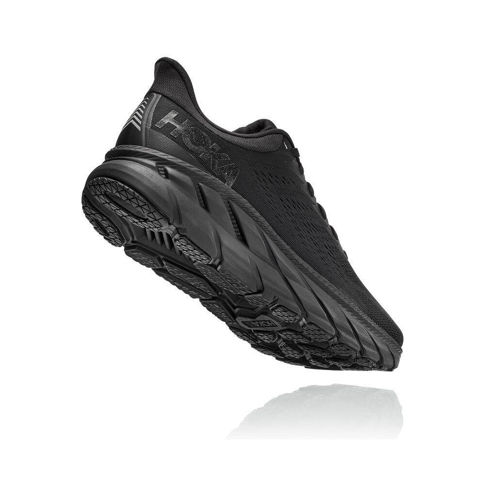 Hoka Clifton 7 Gåsko Herre Svarte | 281593-ZJY