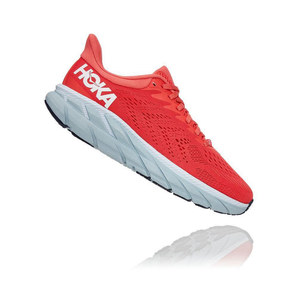 Hoka Clifton 7 Joggesko Dame Rød | 835019-AHK