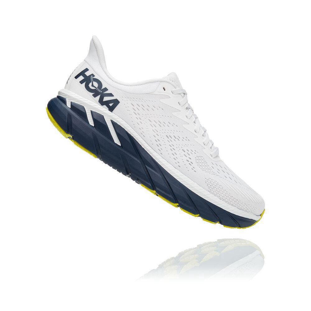 Hoka Clifton 7 Joggesko Herre Hvite Marineblå | 506397-WCD