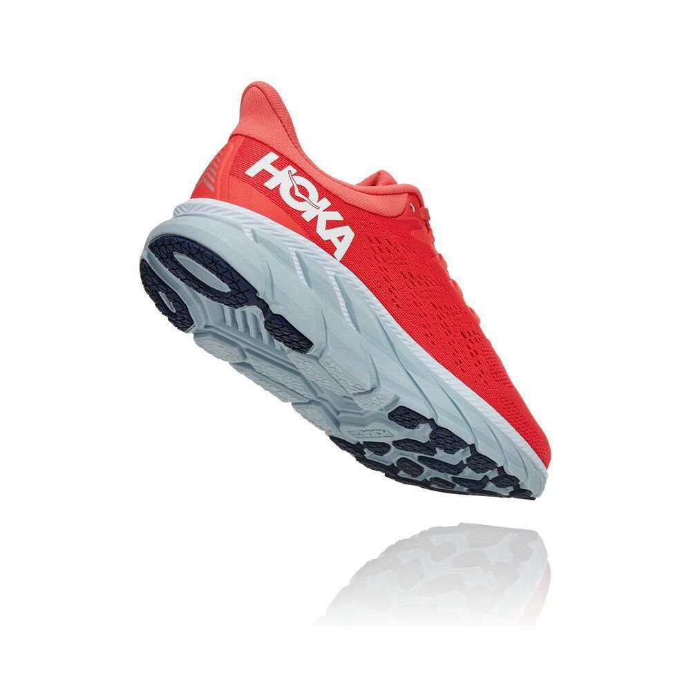 Hoka Clifton 7 Løpesko Dame Rød | 085431-BEO