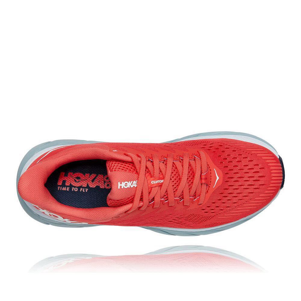 Hoka Clifton 7 Løpesko Dame Rød | 085431-BEO