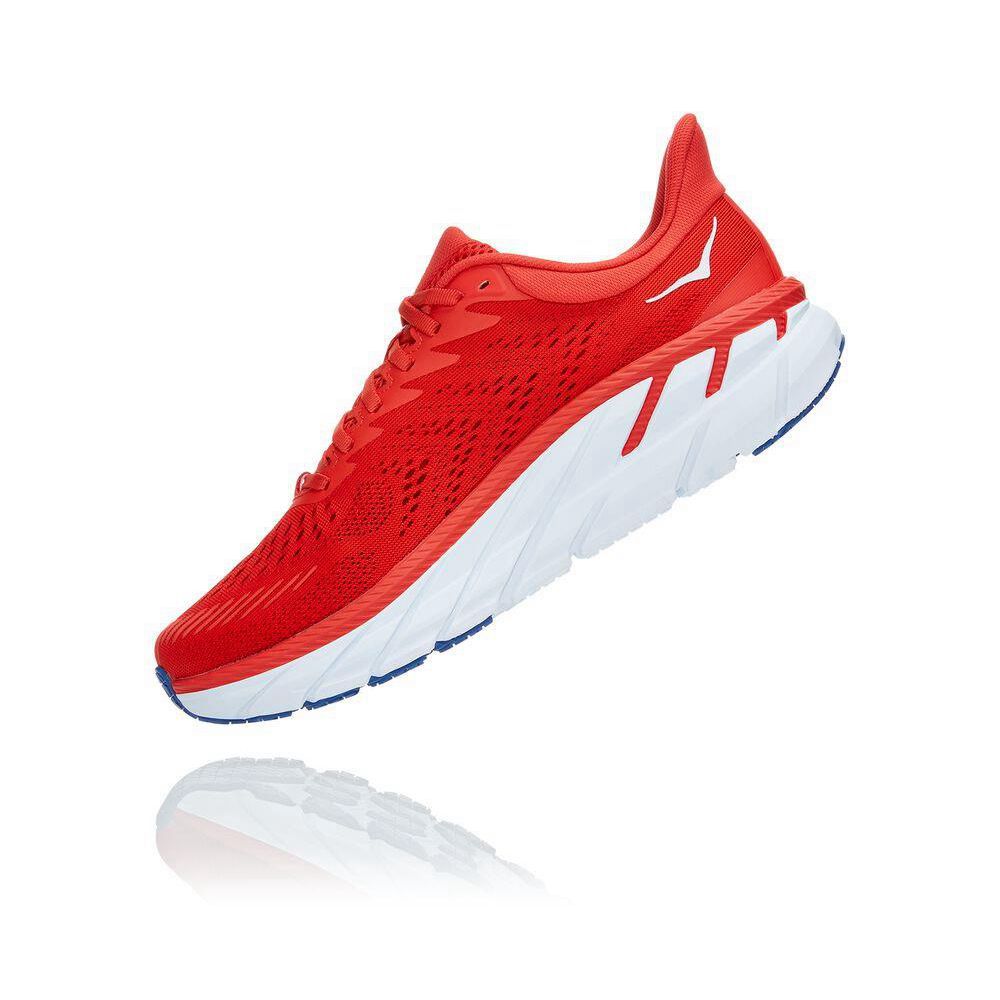 Hoka Clifton 7 Løpesko Herre Rød | 468192-EZR