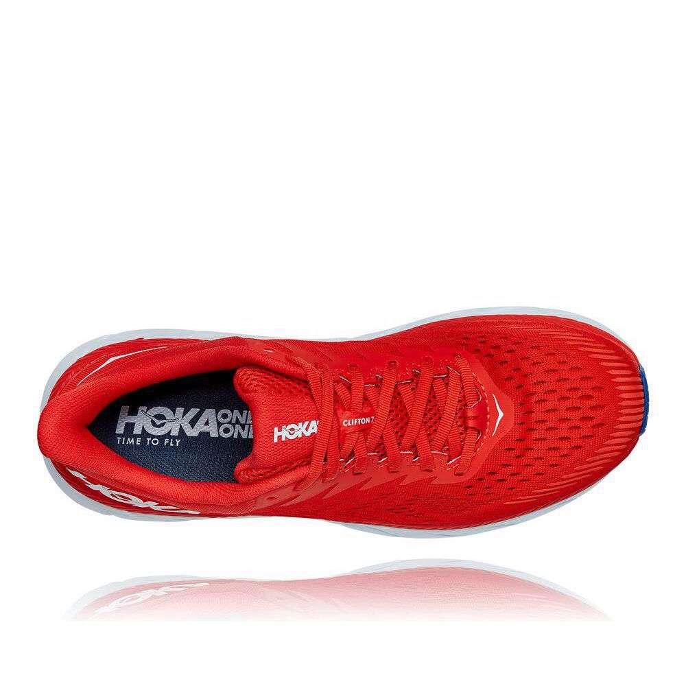 Hoka Clifton 7 Løpesko Herre Rød | 468192-EZR