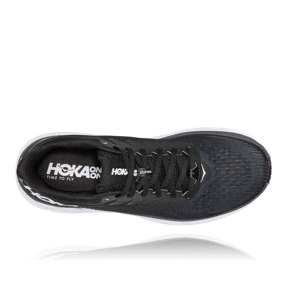 Hoka Clifton 7 Løpesko Herre Svarte Hvite | 510839-IHY