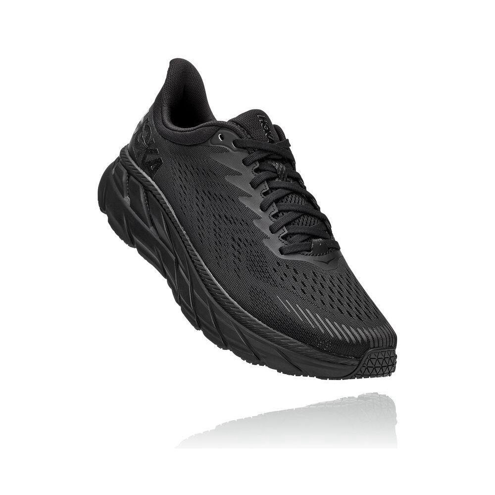 Hoka Clifton 7 Løpesko Vei Herre Svarte | 130842-SZI