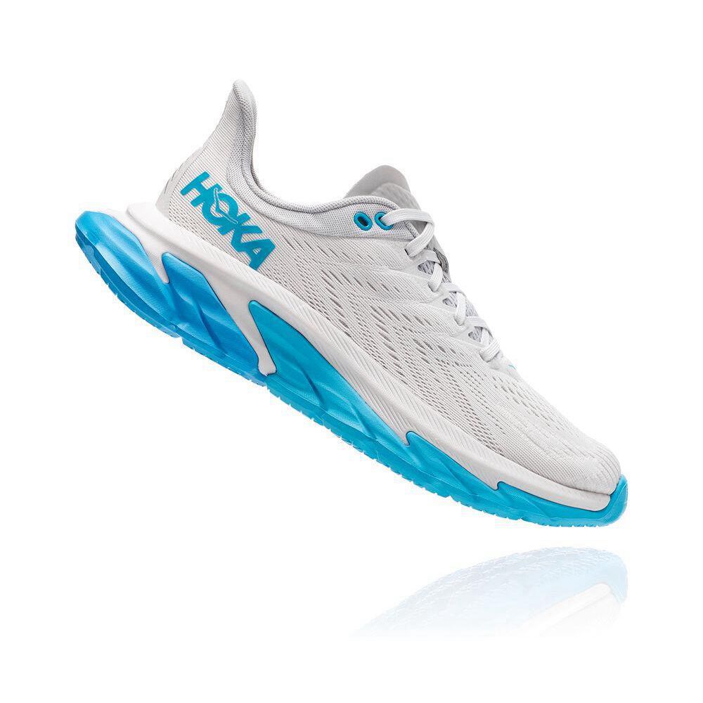 Hoka Clifton Edge Joggesko Dame Hvite Blå | 017684-UPO