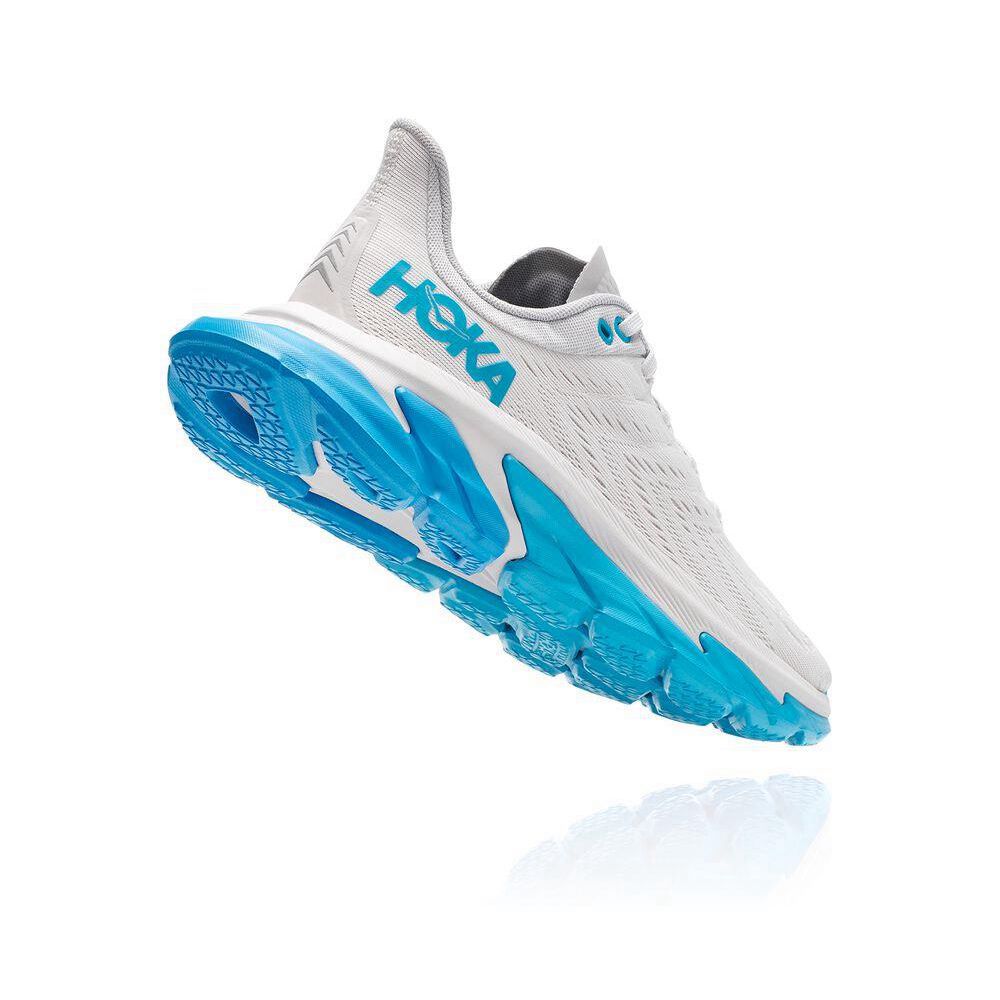 Hoka Clifton Edge Joggesko Dame Hvite Blå | 017684-UPO