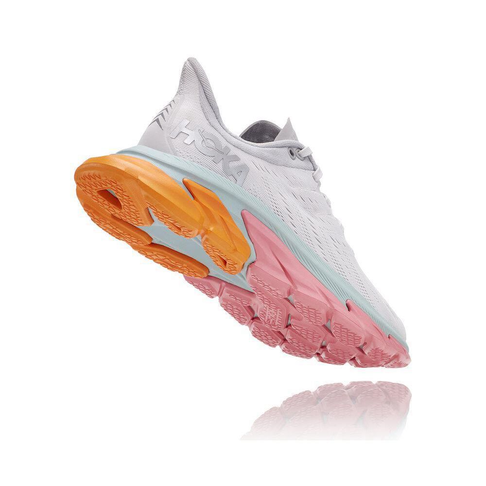 Hoka Clifton Edge Joggesko Dame Hvite Rosa | 947632-PSY