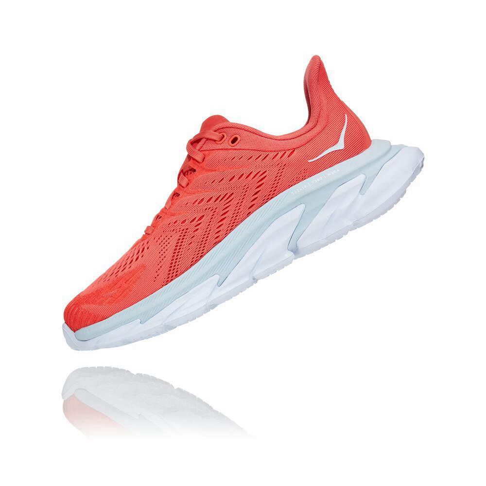 Hoka Clifton Edge Joggesko Dame Rød | 583401-DJC