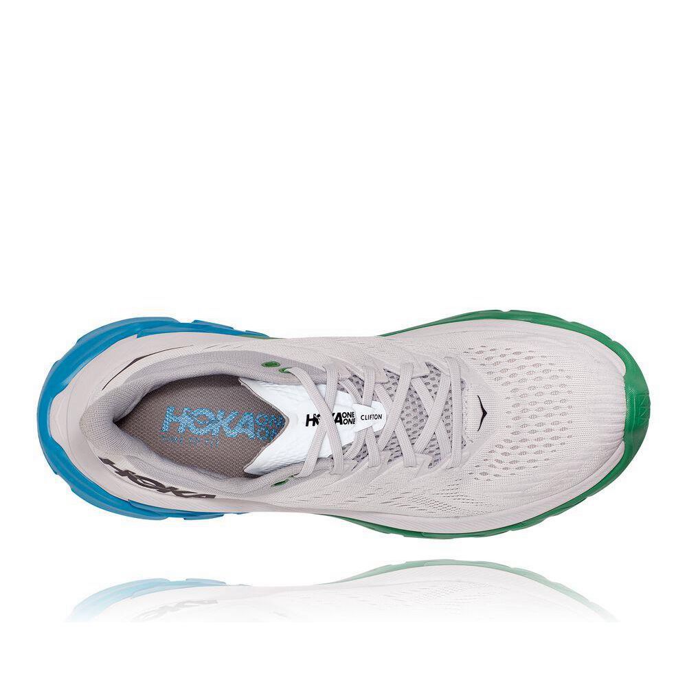 Hoka Clifton Edge Joggesko Herre Hvite Grønn | 397601-HXY