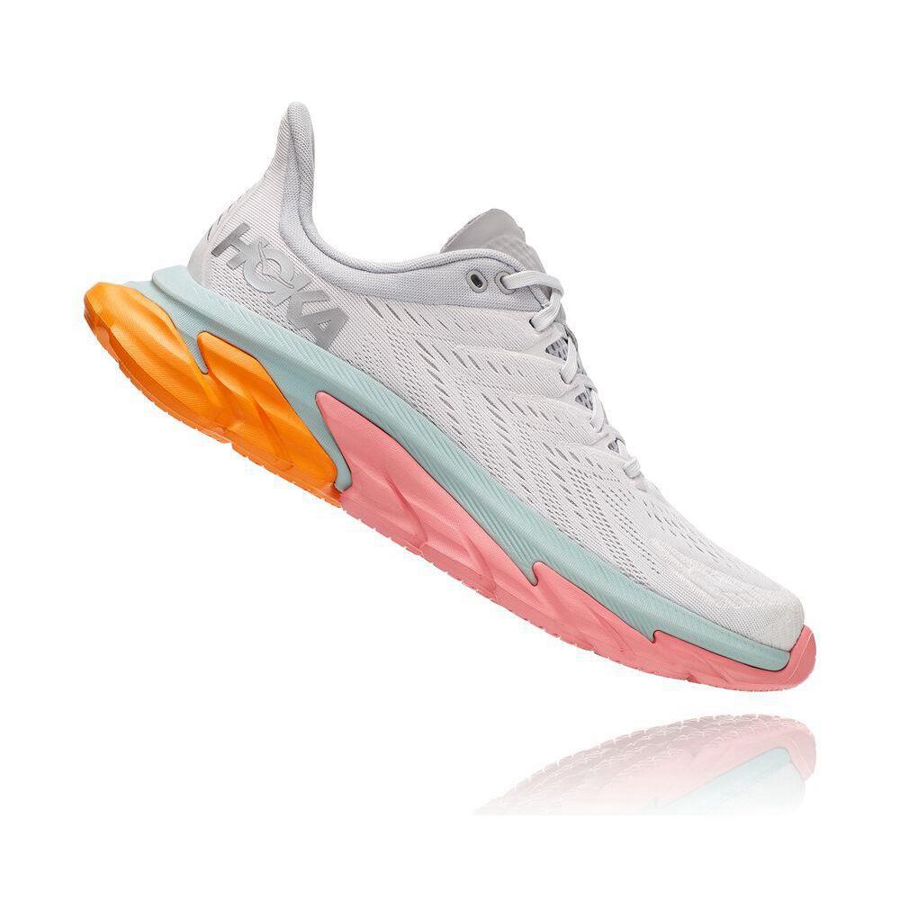 Hoka Clifton Edge Joggesko Herre Hvite Rosa | 140396-UIQ