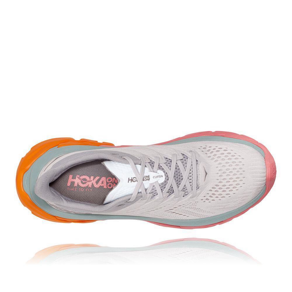 Hoka Clifton Edge Joggesko Herre Hvite Rosa | 140396-UIQ