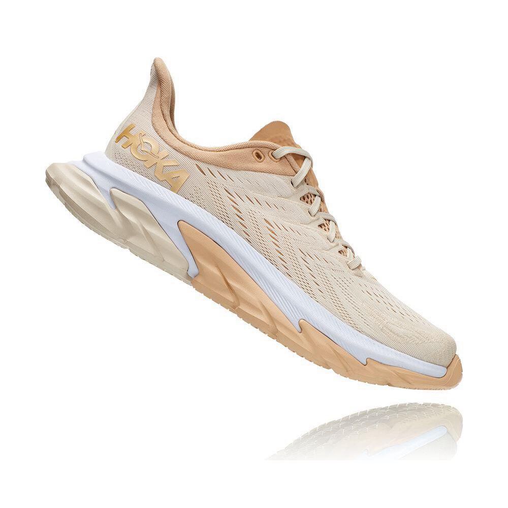 Hoka Clifton Edge Løpesko Vei Dame Beige | 316792-FUC