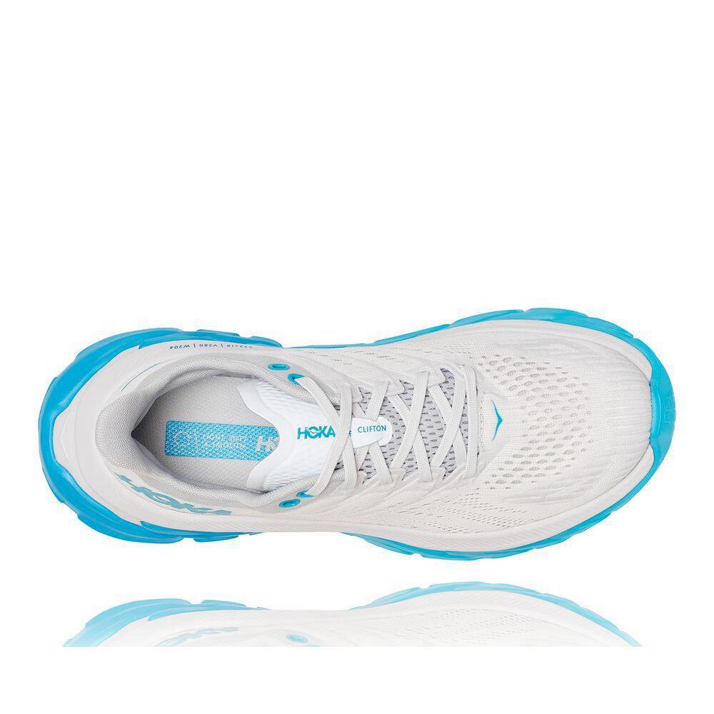 Hoka Clifton Edge Løpesko Vei Dame Hvite Blå | 089641-BIT