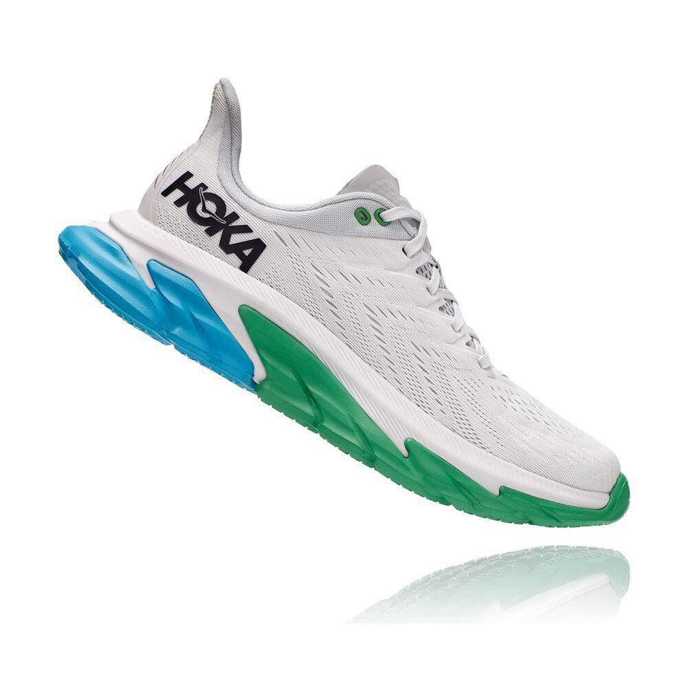 Hoka Clifton Edge Løpesko Vei Dame Hvite Grønn | 234605-CBV