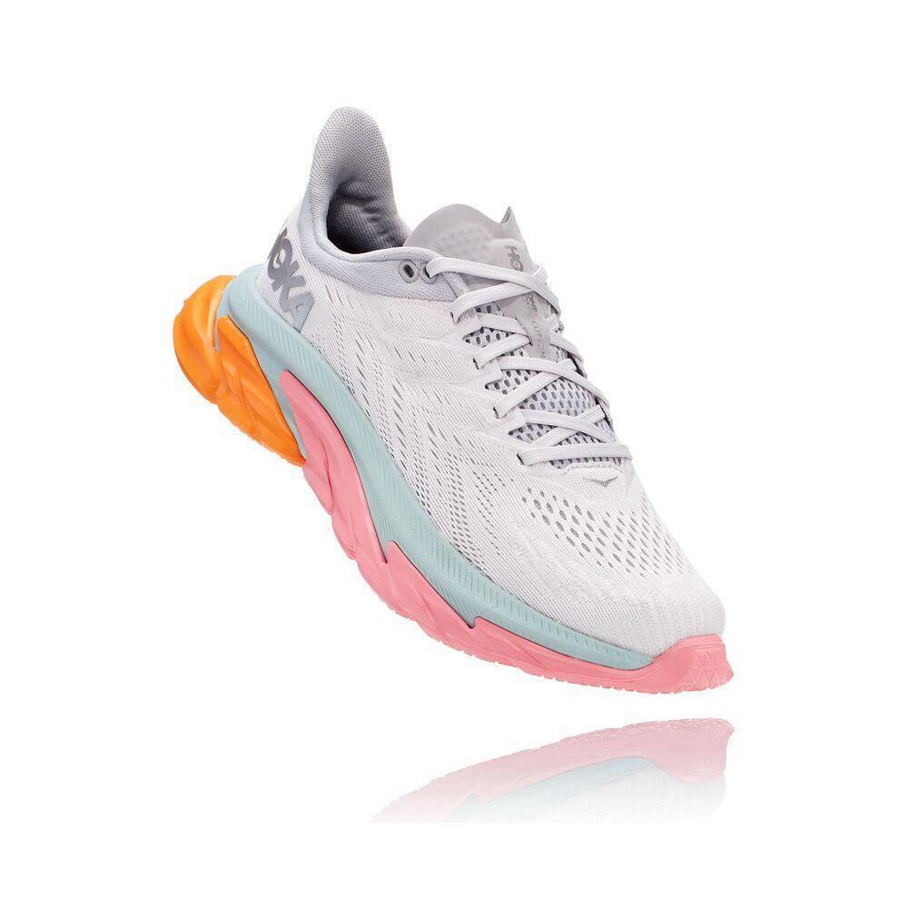 Hoka Clifton Edge Løpesko Vei Dame Hvite Rosa | 902634-BXK