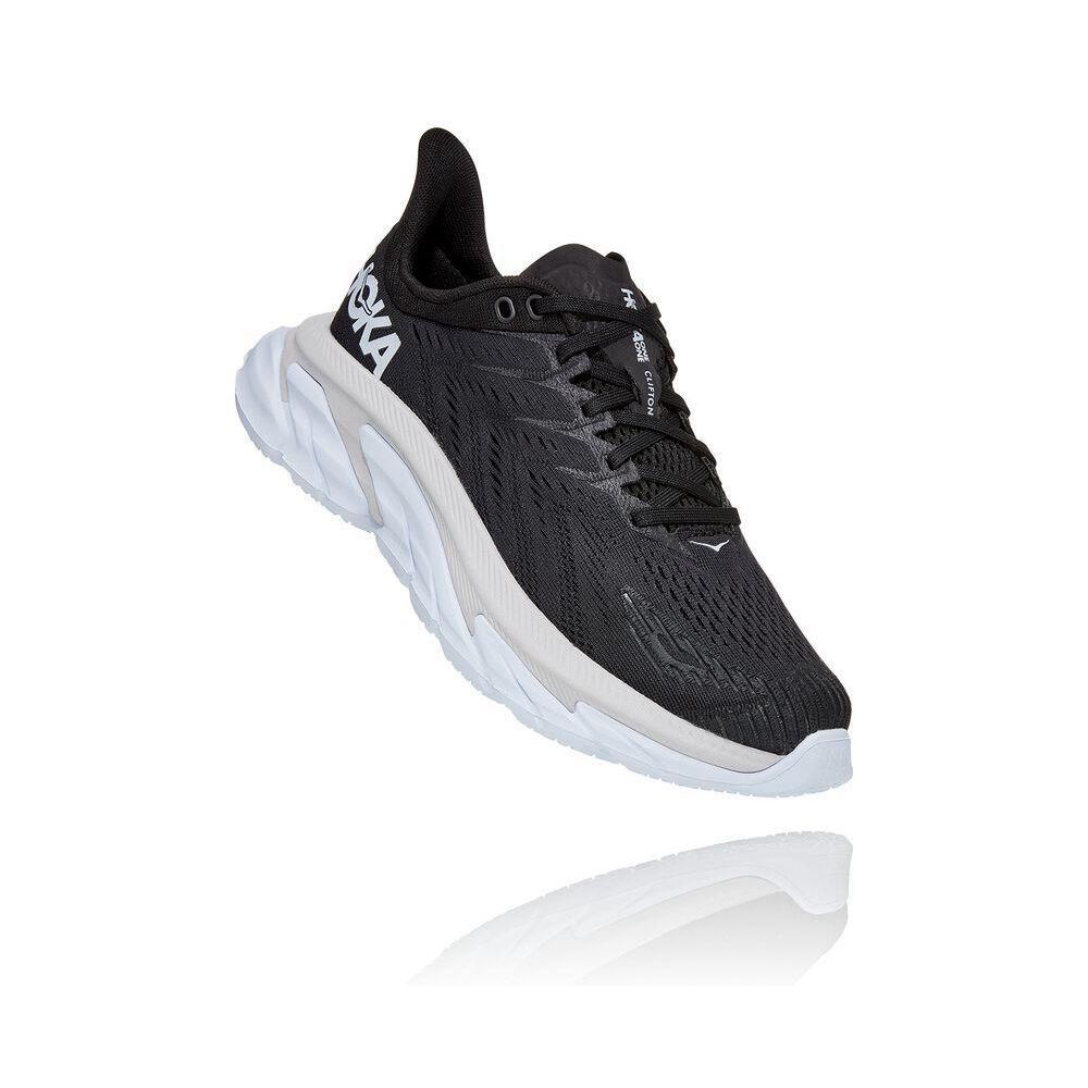 Hoka Clifton Edge Løpesko Vei Dame Svarte | 120985-MZR