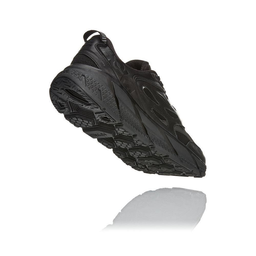 Hoka Clifton L Gåsko Dame Svarte | 497506-XQR