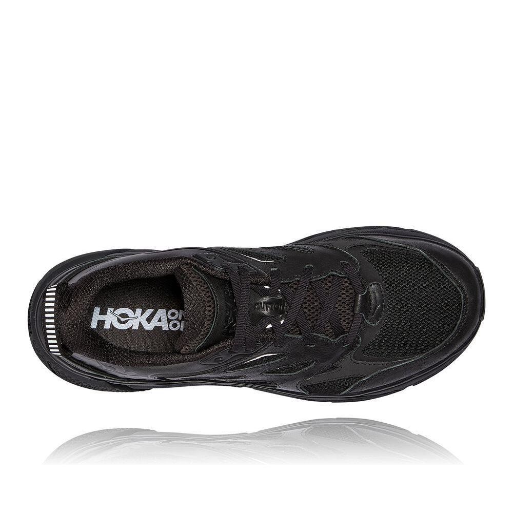 Hoka Clifton L Gåsko Dame Svarte | 497506-XQR