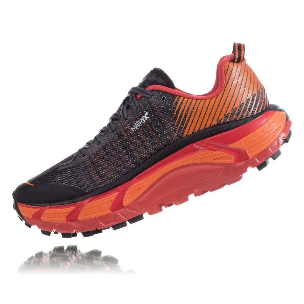 Hoka EVO Mafate 2 Fjellsko Dame Svarte Oransje | 475908-VJD