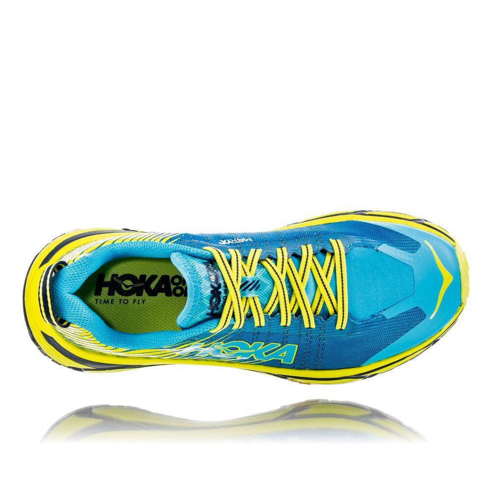 Hoka EVO Mafate 2 Trail Løpesko Dame Blå Gul | 736502-YEU