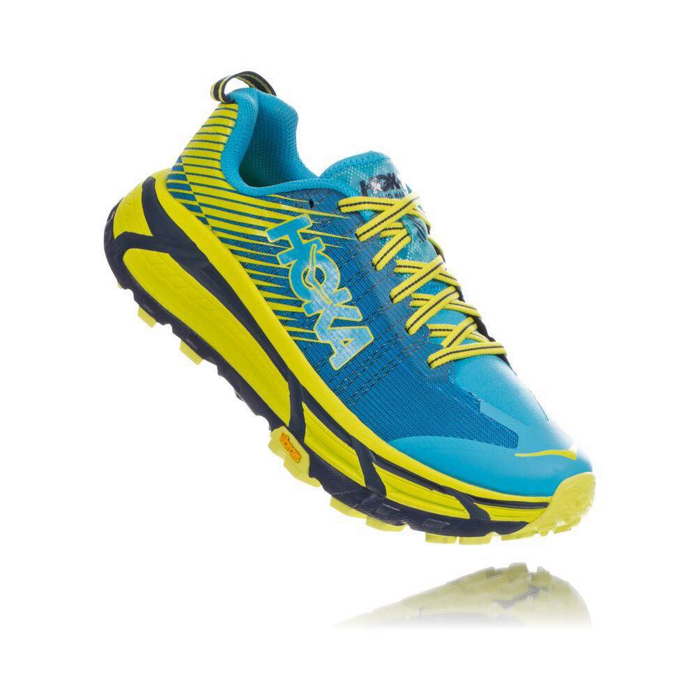 Hoka EVO Mafate 2 Trail Løpesko Herre Blå Gul | 046317-PGV