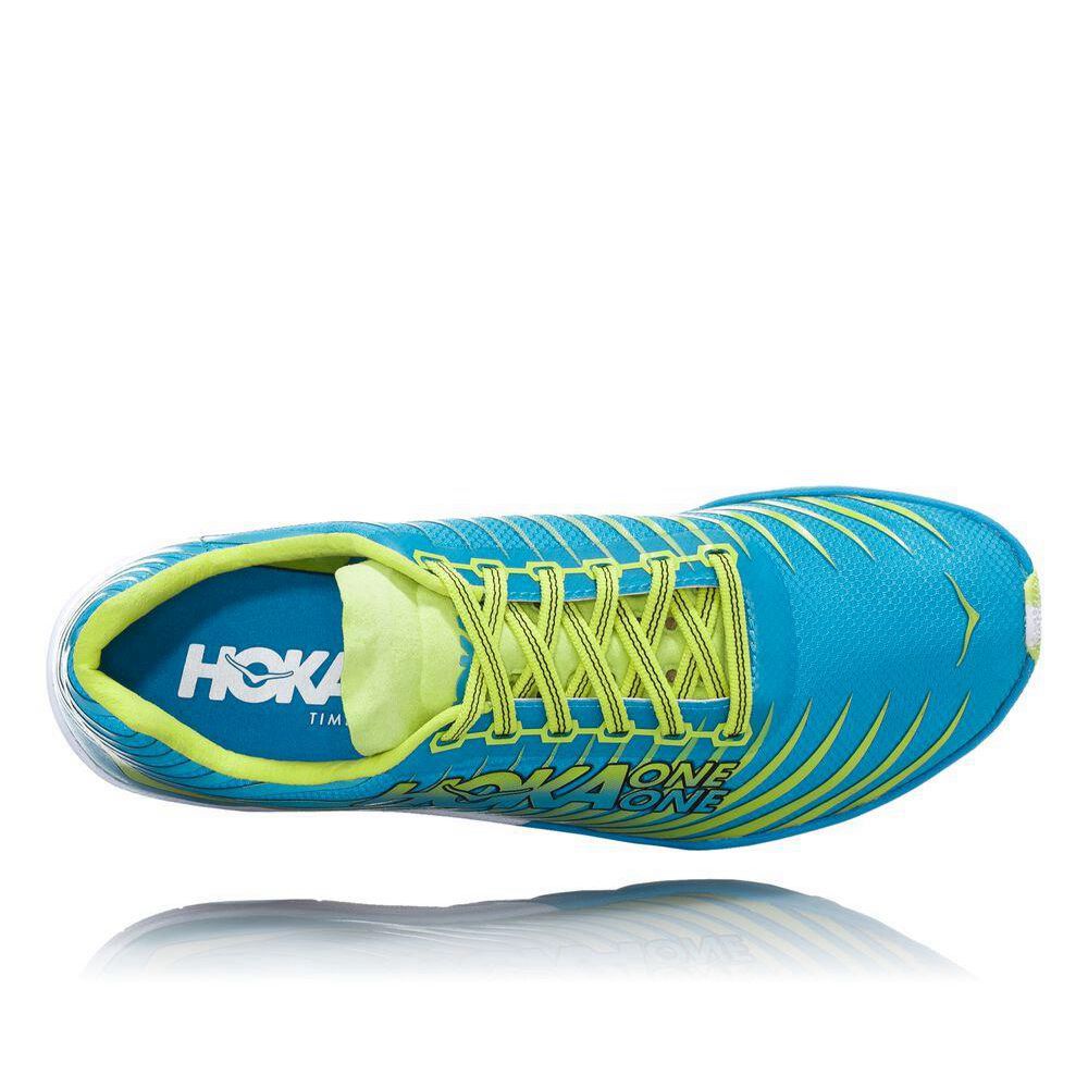 Hoka EVO XC Piggsko Dame Blå Gul | 325148-ZLV