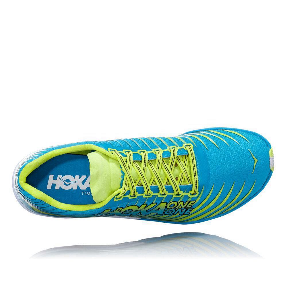 Hoka EVO XC Piggsko Dame Blå Gul | 651928-JTO