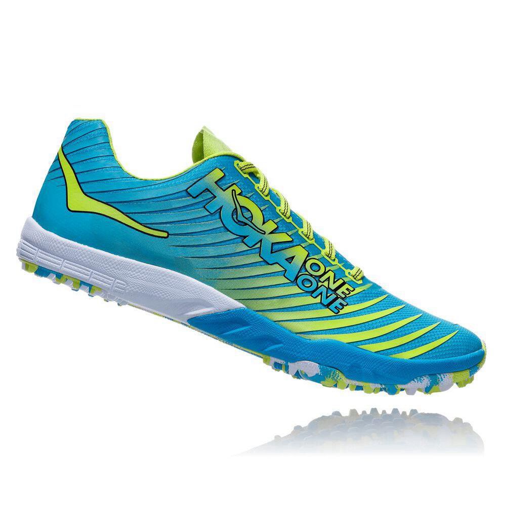 Hoka EVO XC Piggsko Herre Blå Gul | 238079-NPX