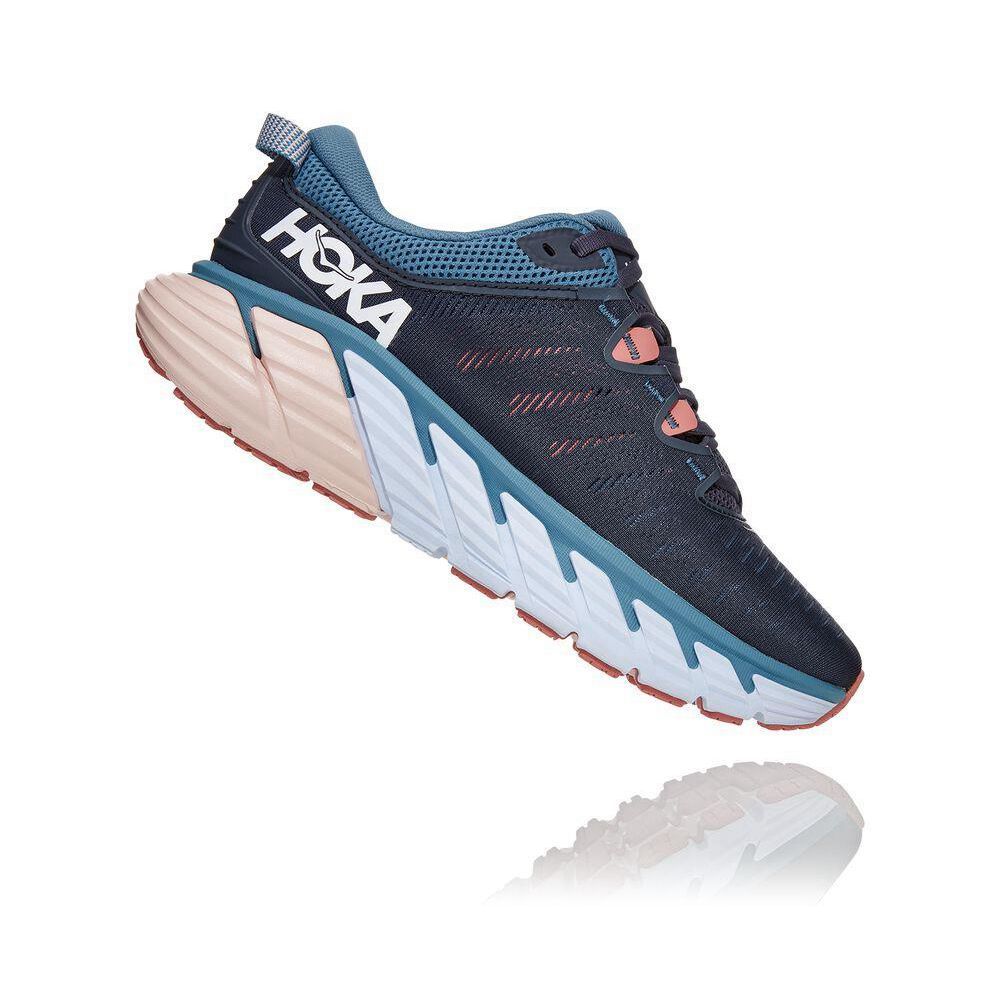 Hoka Gaviota 3 Joggesko Dame Marineblå | 089345-VIE