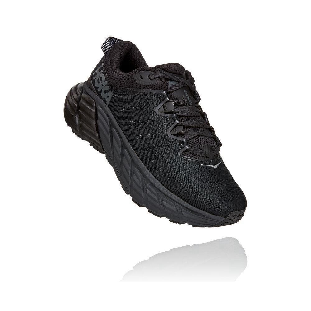 Hoka Gaviota 3 Løpesko Vei Dame Svarte | 968350-KGF