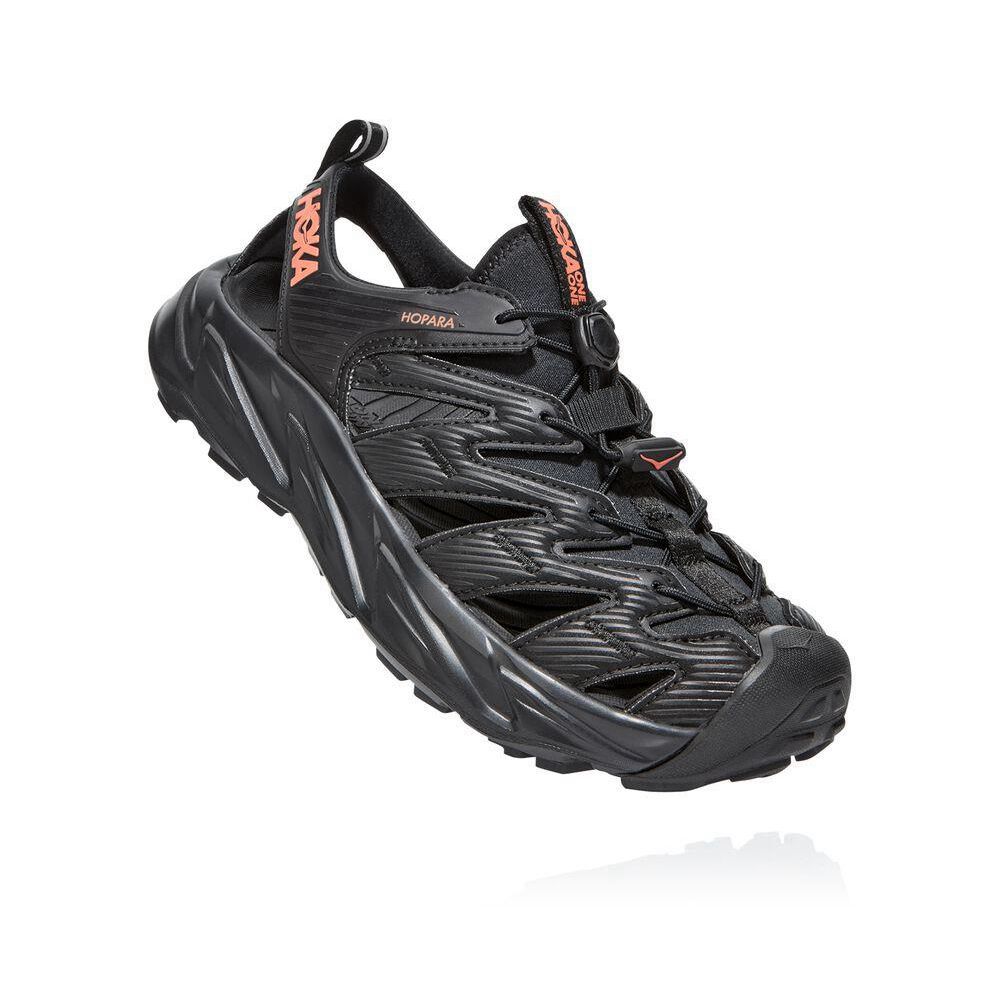 Hoka Hopara Tursandaler Dame Svarte | 716290-PYV