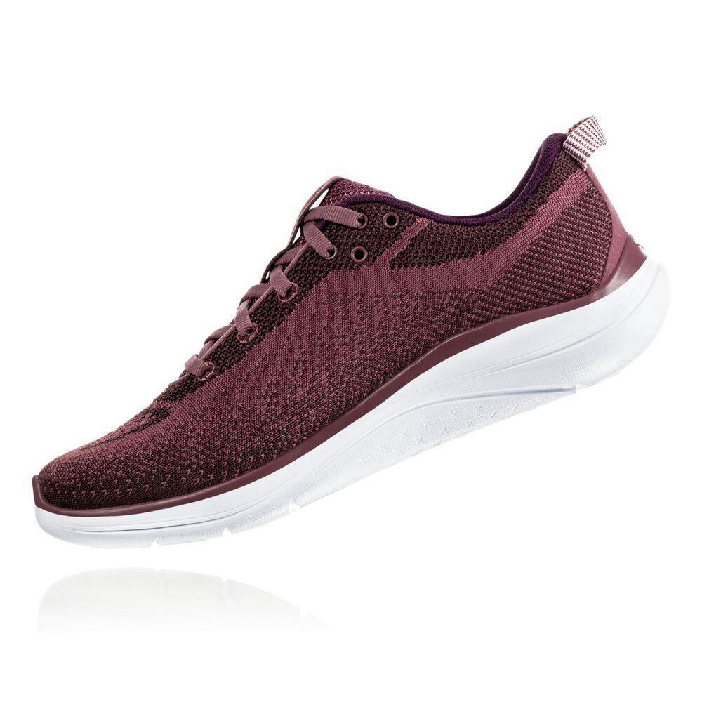 Hoka Hupana Flow Joggesko Dame Burgunder | 935602-NCS