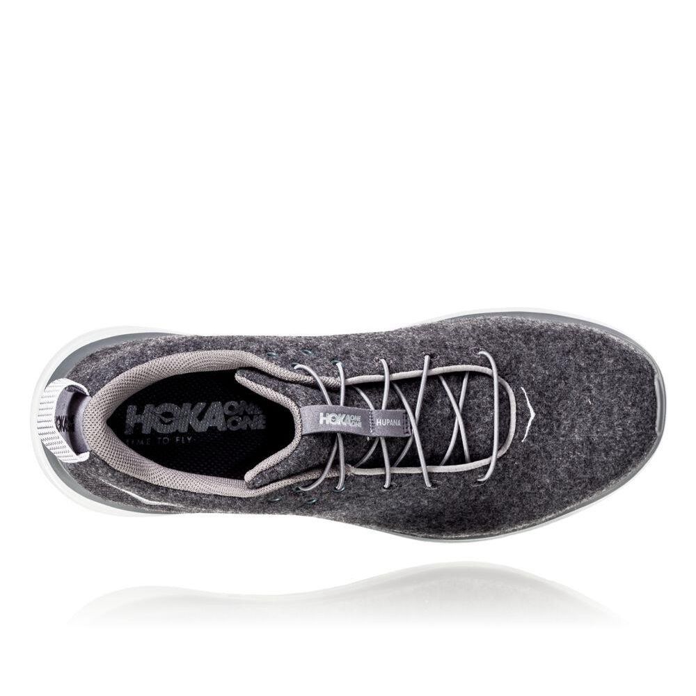 Hoka Hupana Flow Wool Gåsko Herre Mørke Grå | 031654-QOY