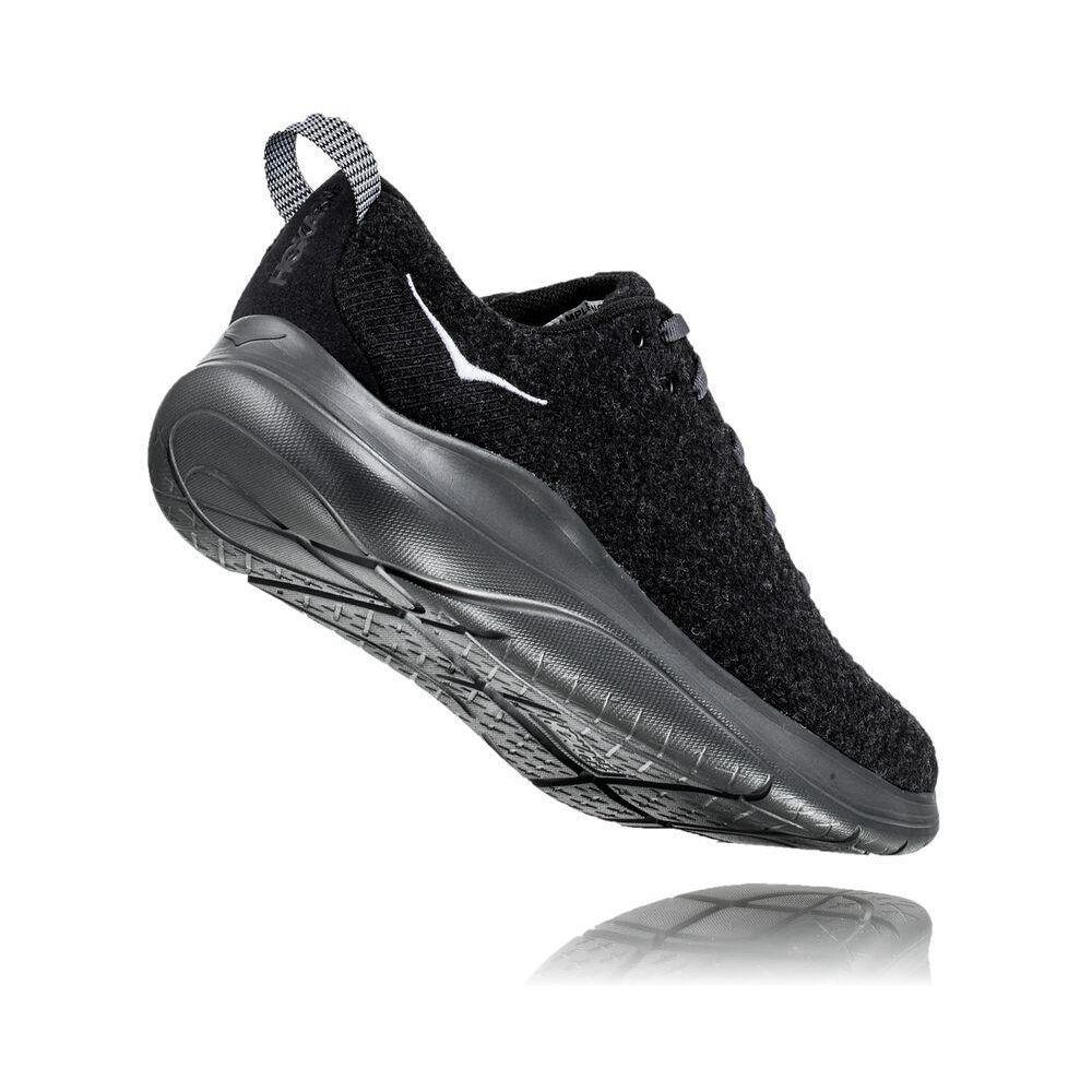 Hoka Hupana Flow Wool Gåsko Herre Svarte | 083254-MTG