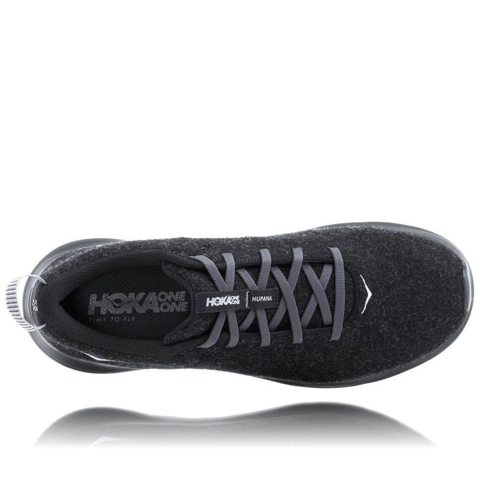 Hoka Hupana Flow Wool Gåsko Herre Svarte | 083254-MTG