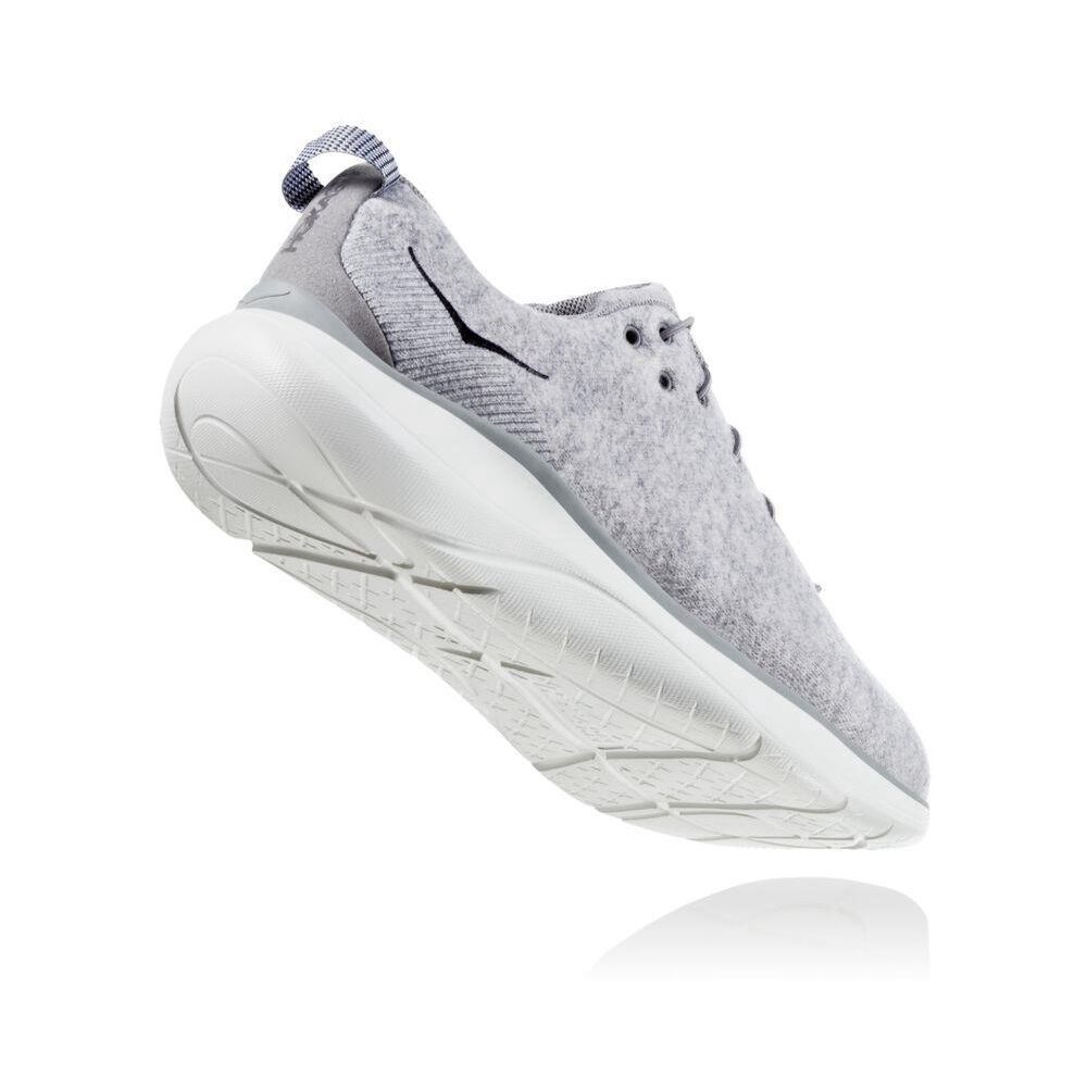 Hoka Hupana Flow Wool Joggesko Herre Grå | 284976-NDL