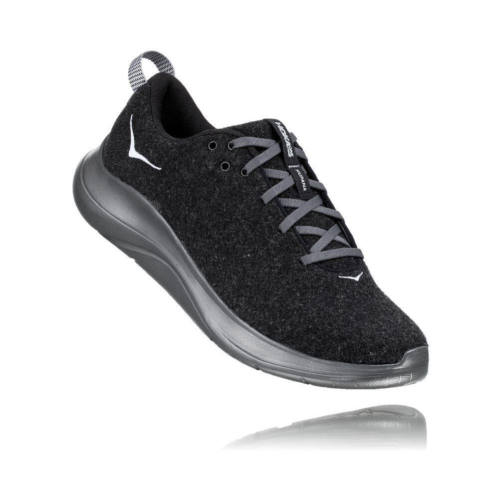 Hoka Hupana Flow Wool Løpesko Herre Svarte | 489670-SQZ