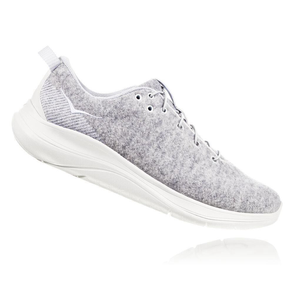 Hoka Hupana Flow Wool Løpesko Vei Dame Grå | 473598-OMK