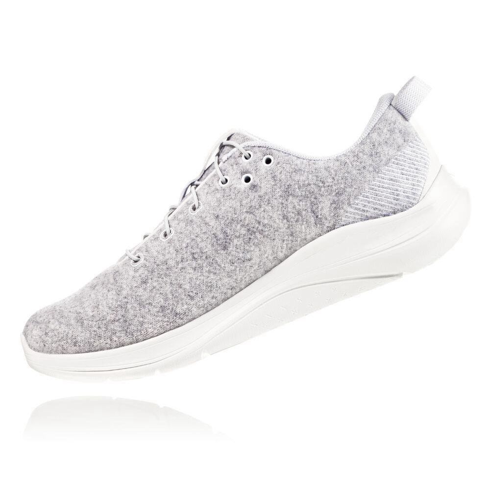 Hoka Hupana Flow Wool Løpesko Vei Dame Grå | 473598-OMK