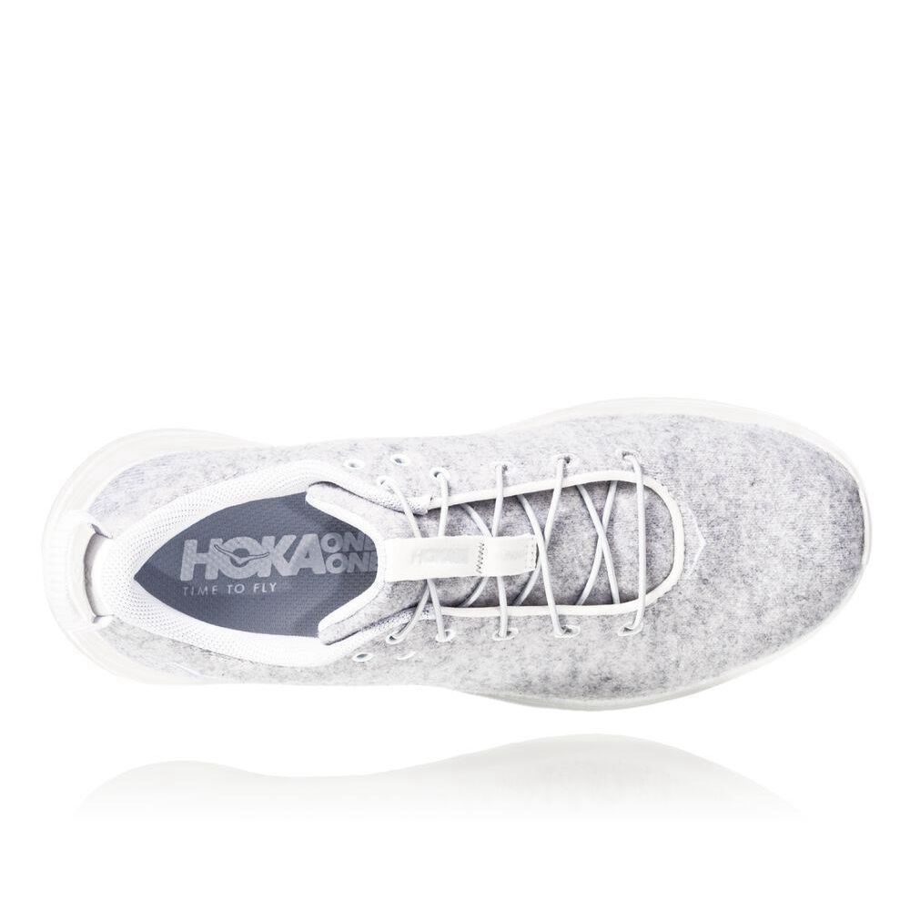 Hoka Hupana Flow Wool Løpesko Vei Dame Grå | 473598-OMK